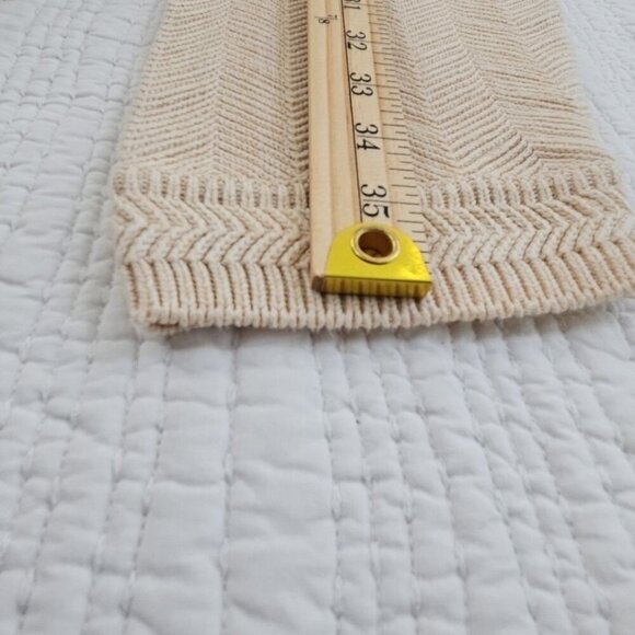 Ralph Lauren Chaps Hand Framed Sweater Men's Size XL Wheat Straw Cotton Texture - Picture 11 of 13